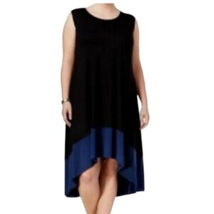 Style and Co. Jersey Color Block Maxi Dress size 3X NWT